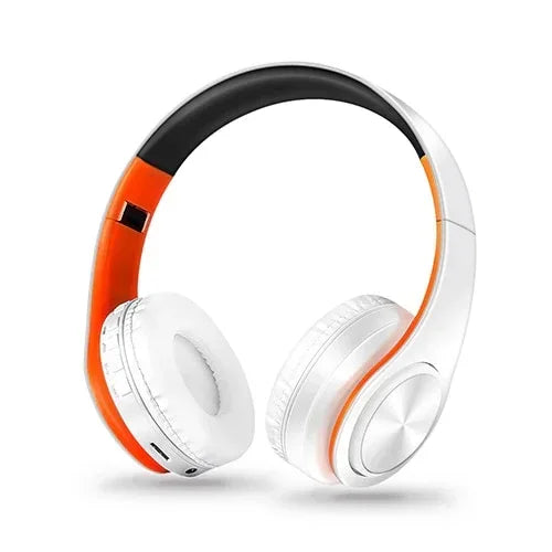 CATASSU Earphone Bluetooth Headphones Over Ear Stereo Wireless Headset Soft Leather Earmuffs Built-in Mic for PC/Cell Phones/TV - Chakastore