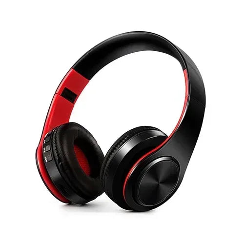 CATASSU Earphone Bluetooth Headphones Over Ear Stereo Wireless Headset Soft Leather Earmuffs Built-in Mic for PC/Cell Phones/TV - Chakastore